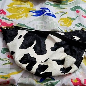 Urban outfitters genuine leather and calf hair bag